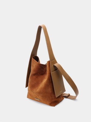 Brown Women's Songmont Drippy Medium Tote Bags | YLO5497KS