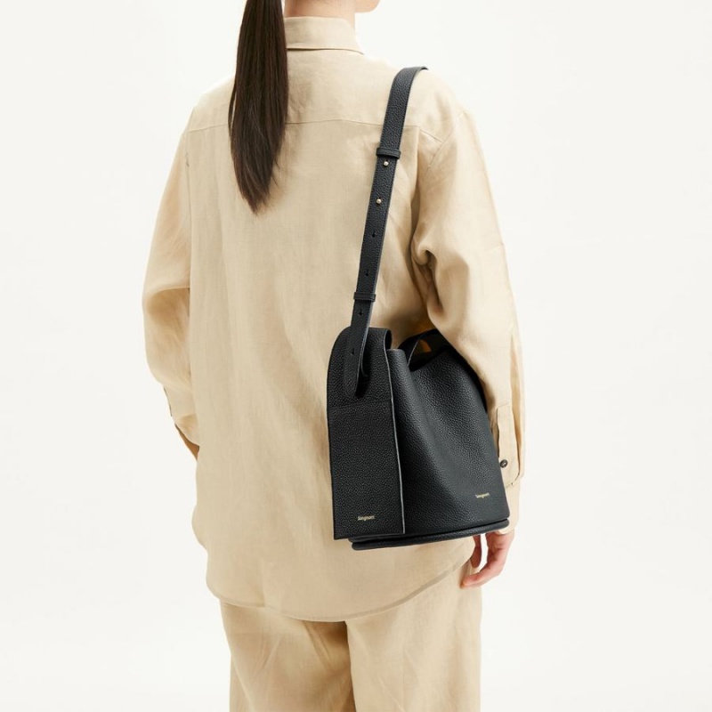 Black Women's Songmont Drippy Bucket Bags | YUW3182SF